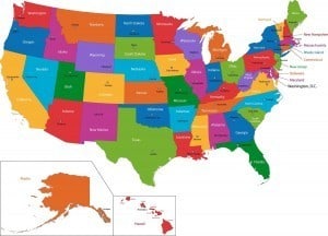 De 50 stater i USA